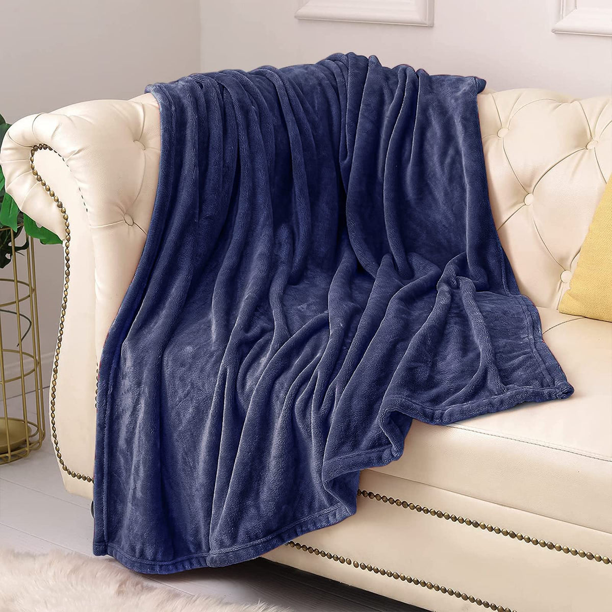 KMUSET Fleece Blanket Throw Size Dark Grey Lightweight Super Soft Cozy Fuzzy Bed Blankets Microfiber Factory Shop