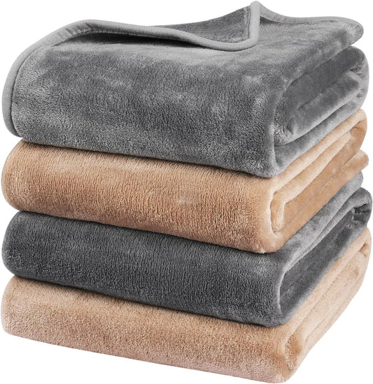 Onarway Dog Blanket Washable for Puppy: 4 Packs Dog Blankets 40”x28”