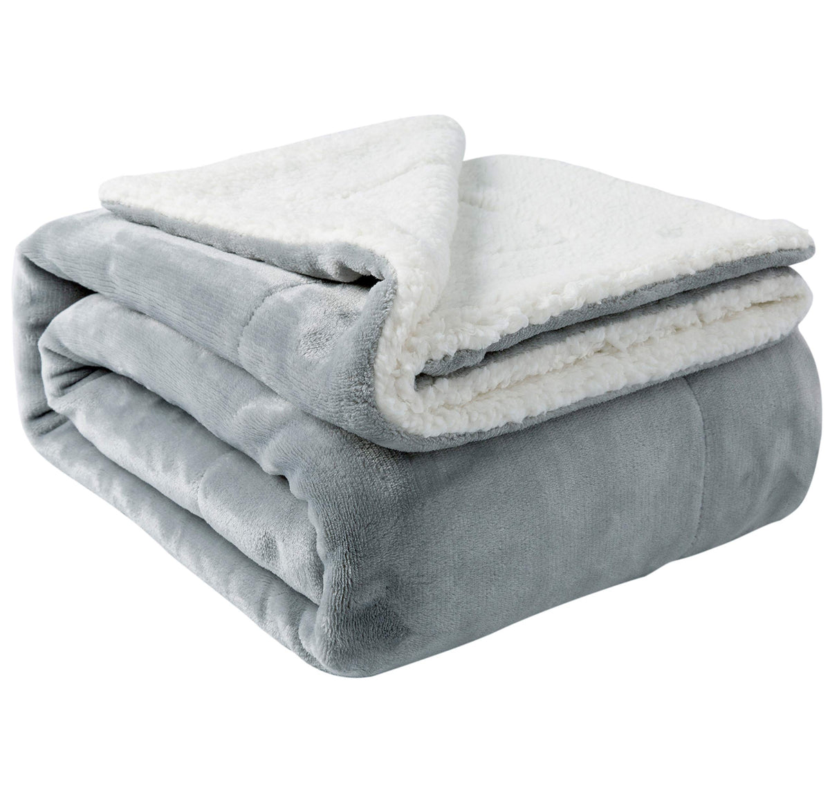 NANPIPER Warm Sherpa Blanket Queen Size for Bed, Soft Fleece for Winter, Fuzzy Plush Throw Gift for Women, Lavender 90x90 Inches