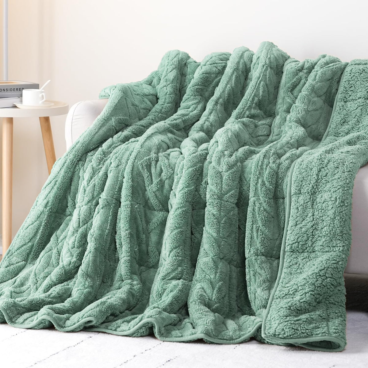 Cottonblue Pink Weighted Blanket Queen Size 15lbs for Adults 60x80in Soft