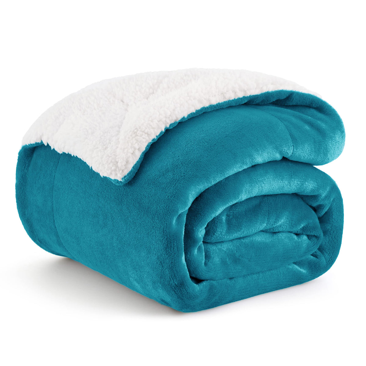 Bedsure GentleSoft Sherpa Fleece Throw Blanket for Couch, Non-Heated, Thick & Warm Cozy Comfort Blanket for Winter Fall, Soft Fuzzy Plush Throw Gifts for Women and Men, Grey, 50x60 Inches