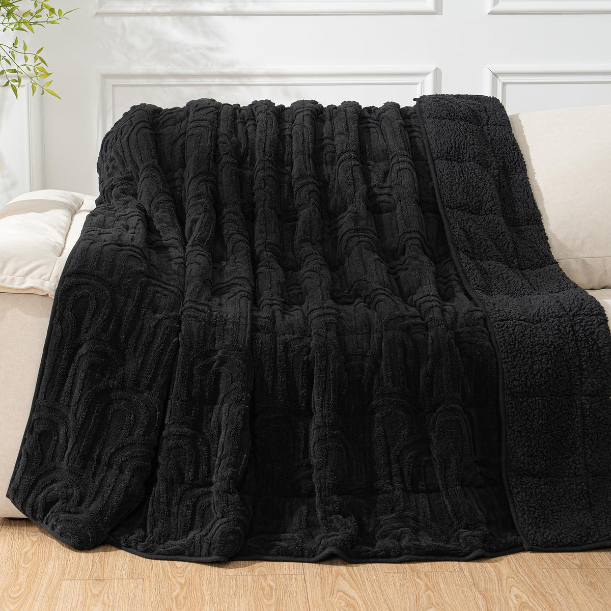 Cottonblue Pink Weighted Blanket Queen Size 15lbs for Adults 60x80in Soft