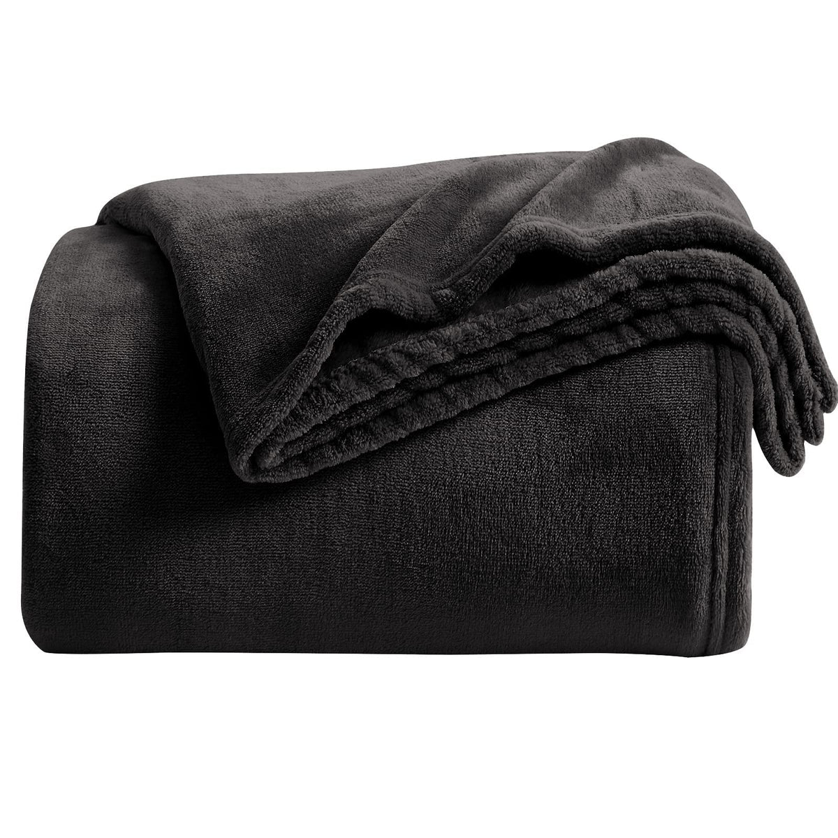 KMUSET Fleece Blanket Throw Size Dark Grey Lightweight Super Soft Cozy Fuzzy Bed Blankets Microfiber Factory Shop