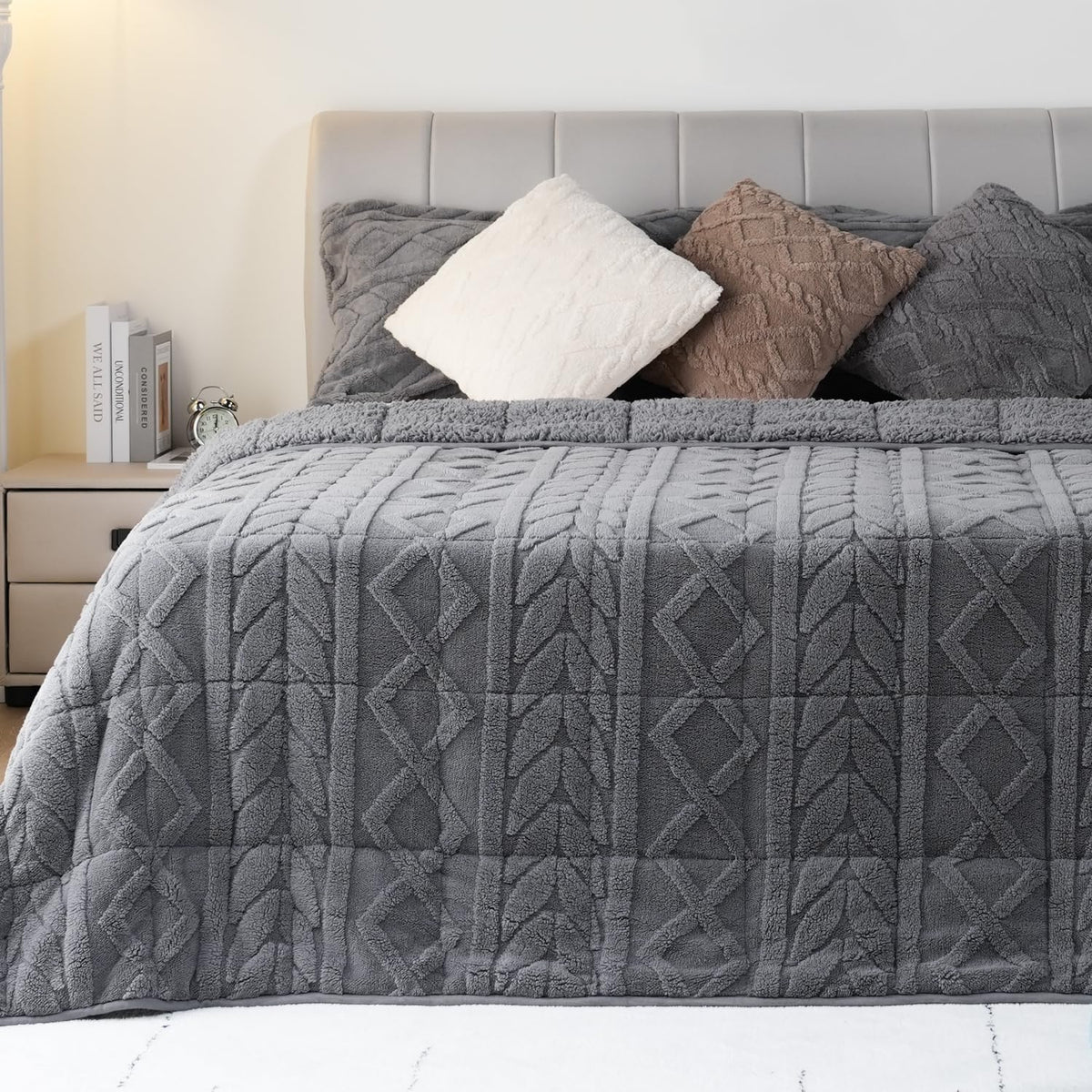 Cottonblue Pink Weighted Blanket Queen Size 15lbs for Adults 60x80in Soft