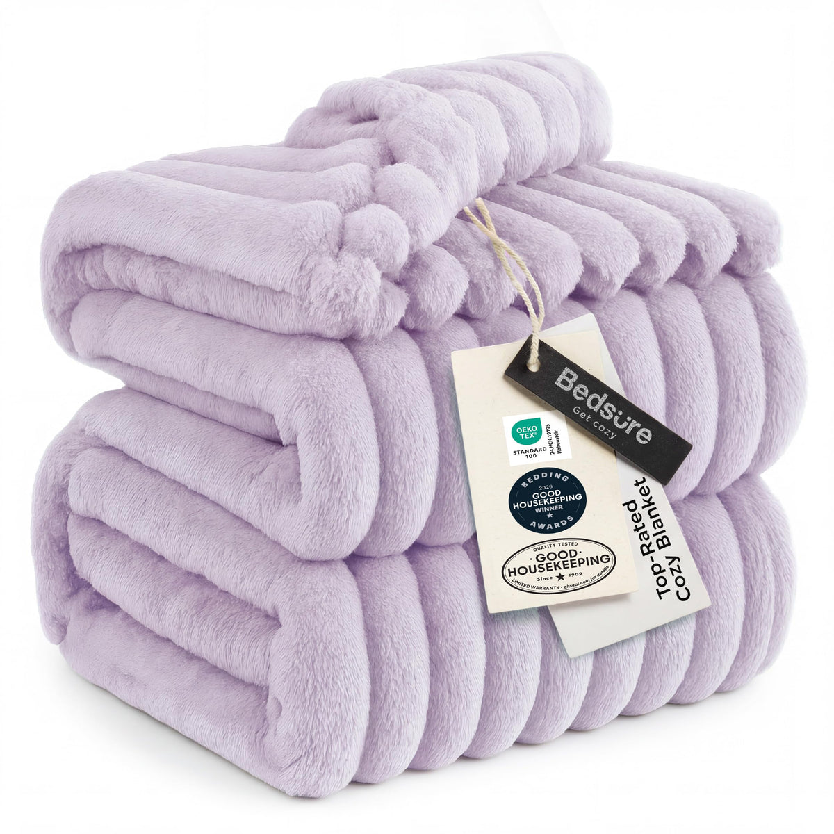 Bedsure GentleSoft White Throw Blanket for Couch - Halloween Fall Decorations for Home Living Room Decor, Cozy Fleece Fall Blanket for Sofa, Birthday Gifts for Women Mom Her, Off White, 50x60 Inches
