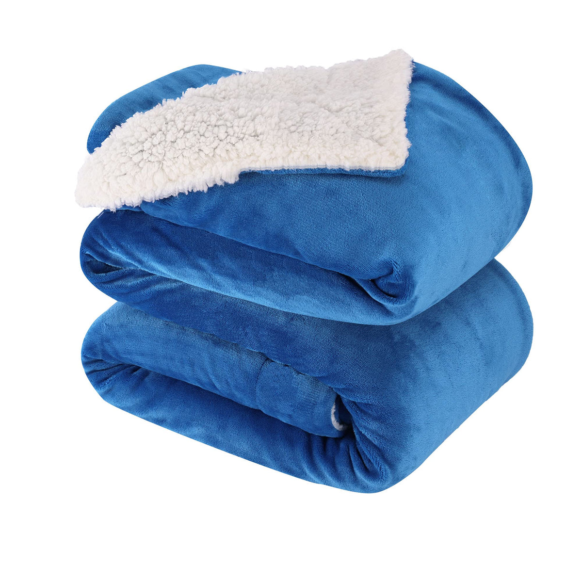 NANPIPER Warm Sherpa Blanket Queen Size for Bed, Soft Fleece for Winter, Fuzzy Plush Throw Gift for Women, Lavender 90x90 Inches