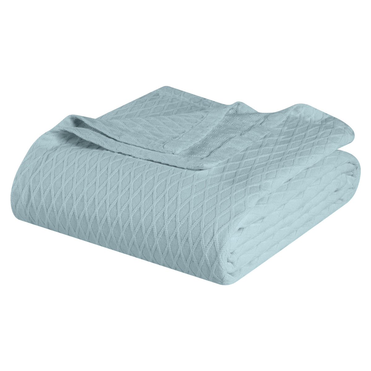 Superior Diamond Weave All-Season Cotton Blanket, Cover for Home, Couch, Bed, Soft, Warm Blankets, Boho Aesthetic, Comfy, Cozy, and Cute Covers, Decorative Bedding Essentials, Full/Queen, Ivory