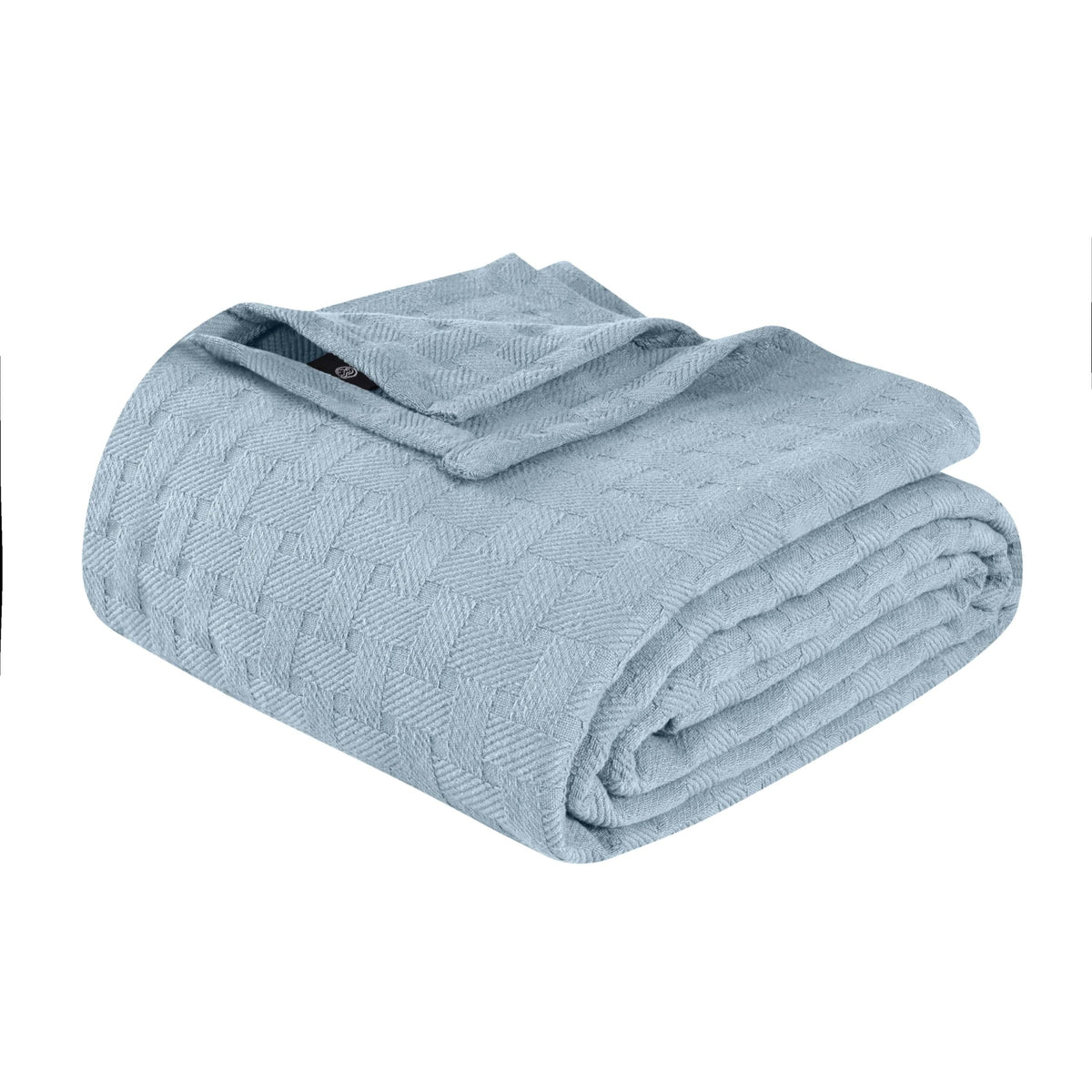 Superior Basketweave Cotton Blanket, Basket Weave Design, Soft, Comfy Cover for Bed, Bedding, Bedroom, Couch Throw, Lounging, Modern Boho Medium Weighted Blankets, Twin Size, Taupe