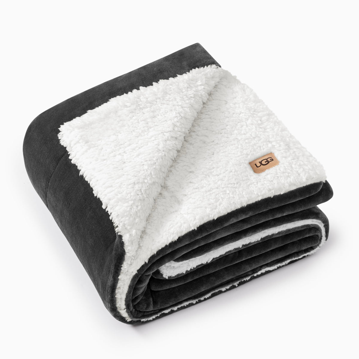 UGG Nita Throw Blanket for Couch, Plush Luxury Fleece, 50" x 70", White