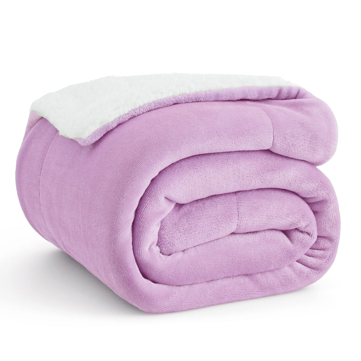 Bedsure GentleSoft Sherpa Fleece Throw Blanket for Couch, Non-Heated, Thick & Warm Cozy Comfort Blanket for Winter Fall, Soft Fuzzy Plush Throw Gifts for Women and Men, Grey, 50x60 Inches