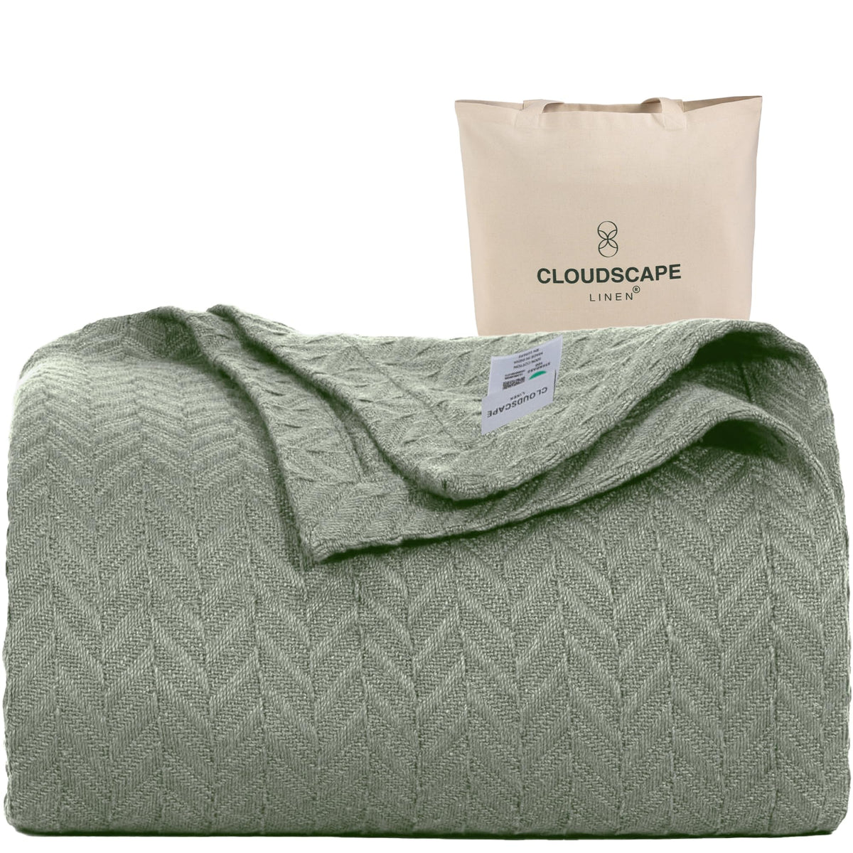 CSL Cotton Blanket King, Cooling Summer Blanket, Durable,108"x92",Dark Grey