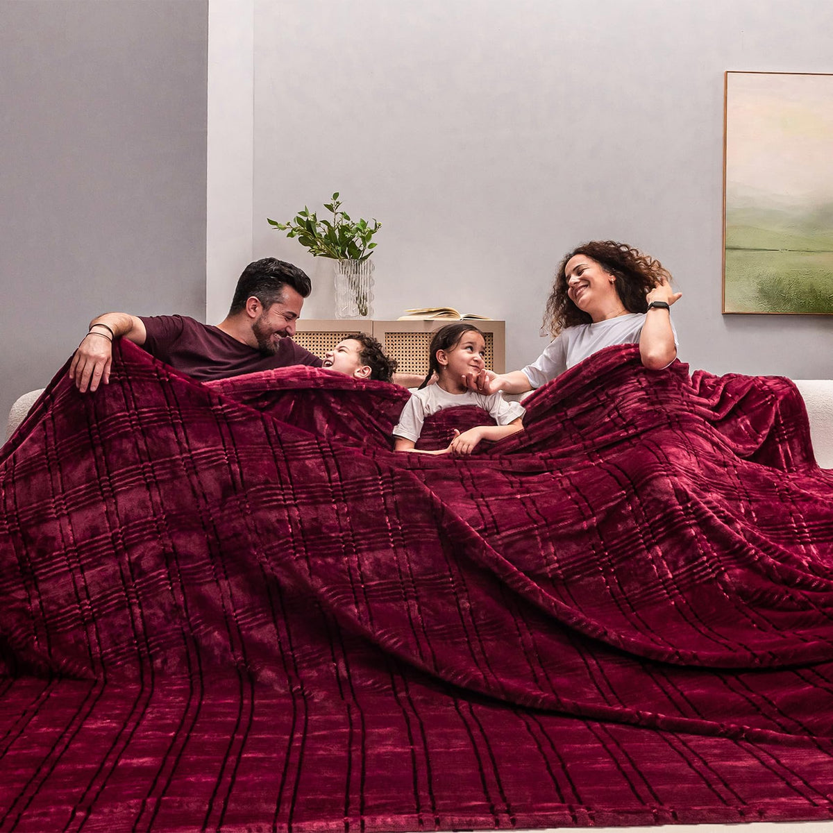 COOVA Oversized King Fleece Blanket 120x120 inches, Soft Cozy Warm Giant Extra Large 10'x10' Blanket for Bed, Sofa, Couch,Travel, Camping, California Huge Flannel Big Throw Blanket, Dark Grey