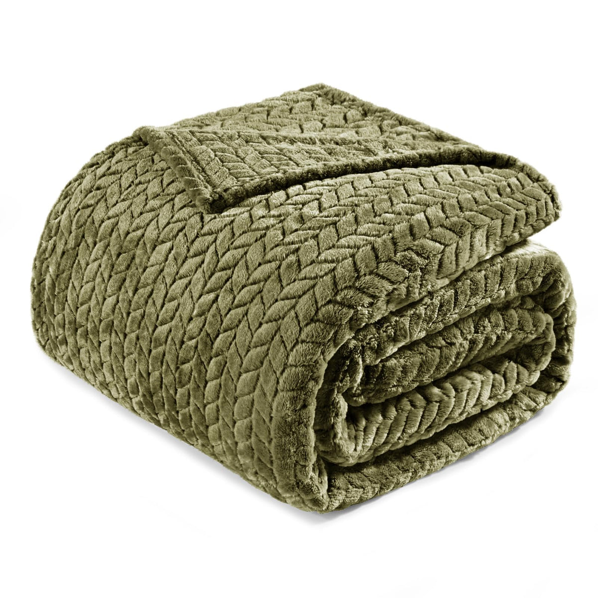 Exclusivo Mezcla Fleece Pink Throw Blanket for Couch Sofa Bed, 50”x70”