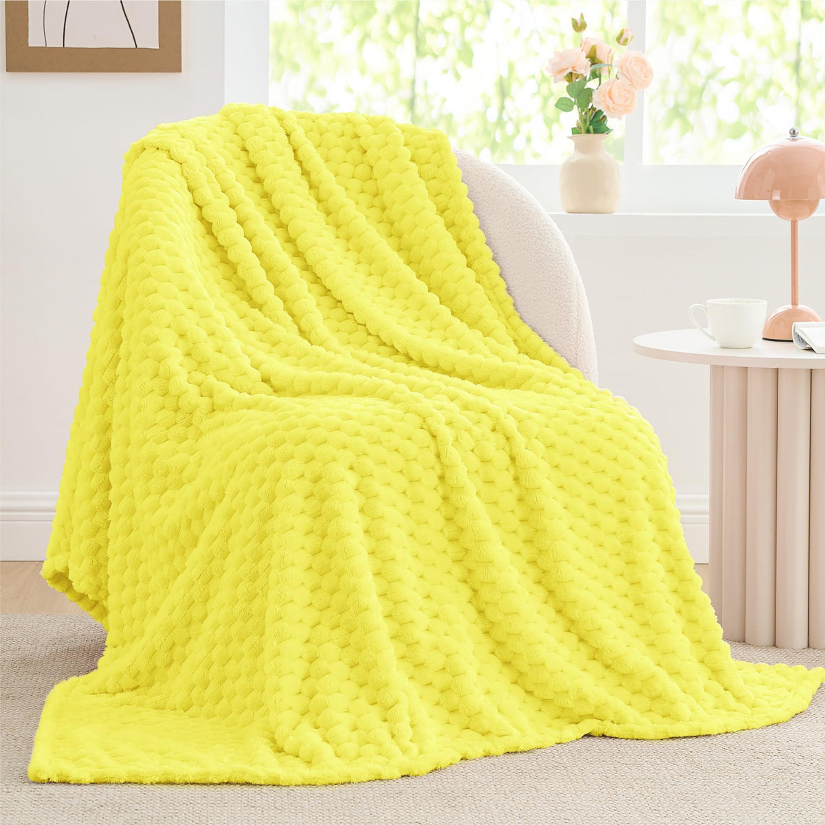 BEDELITE Pink Throw Blanket for Couch, Soft Cozy Gifts for Women, 50 * 60