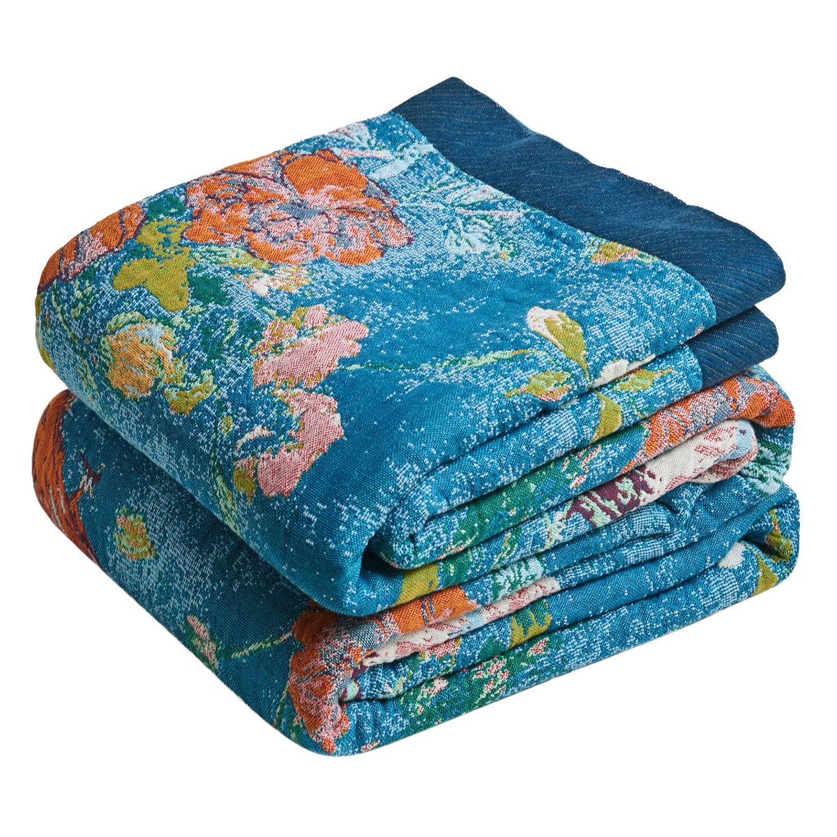 MSGKV Boho Fall Throw Blanket 60"x80" 100% Cotton Throw for Couch & Bed
