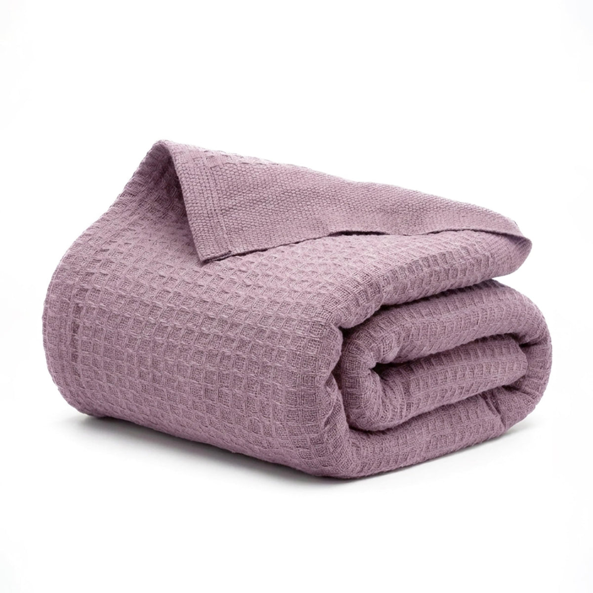 Salt Earth 106" x 92", King 100% Cotton Waffle Weave Blanket for Bed (Navy)