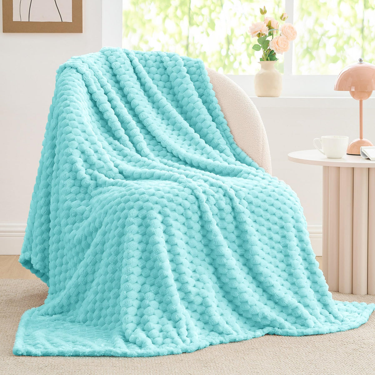 BEDELITE Pink Throw Blanket for Couch, Soft Cozy Gifts for Women, 50 * 60