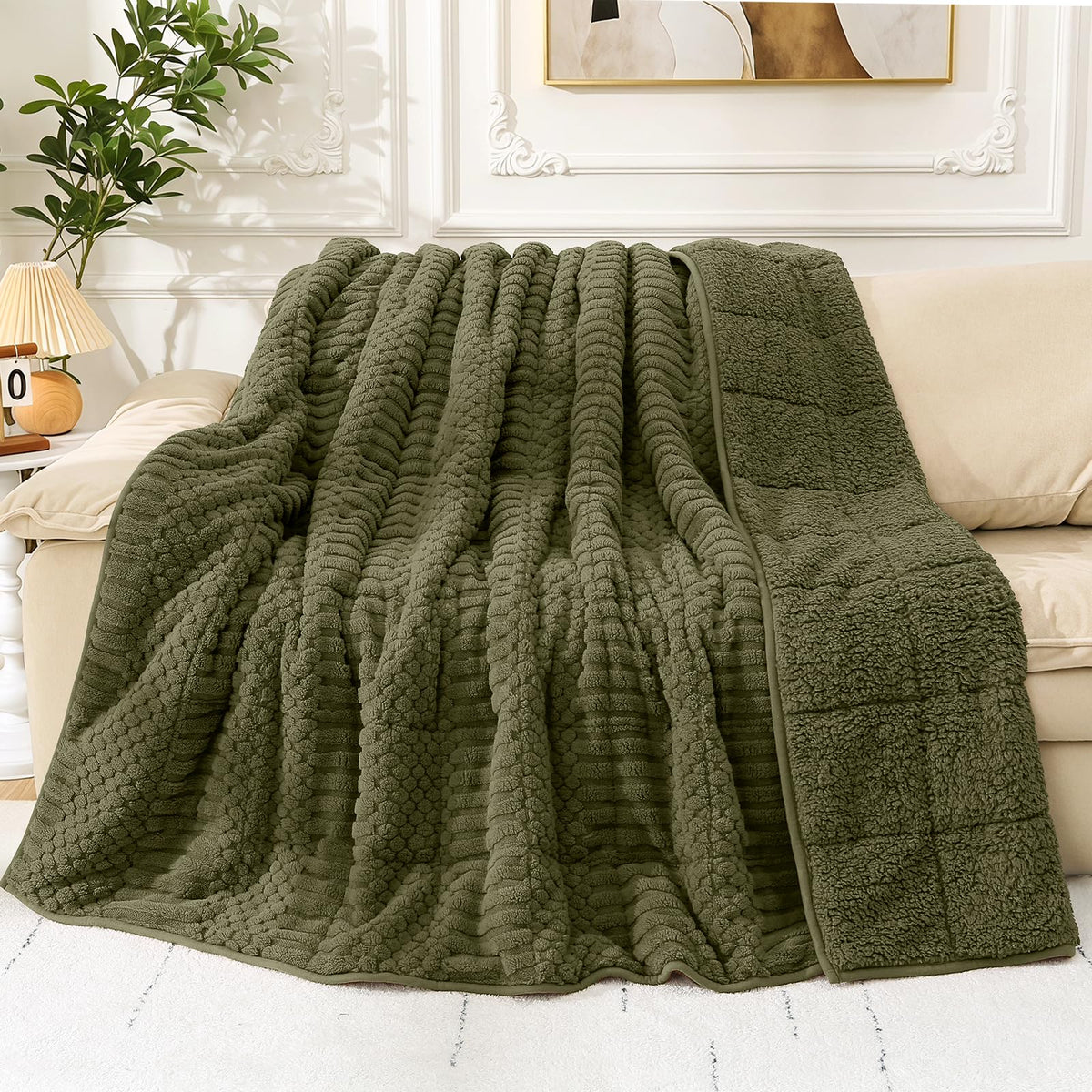Cottonblue Pink Weighted Blanket Queen Size 15lbs for Adults 60x80in Soft