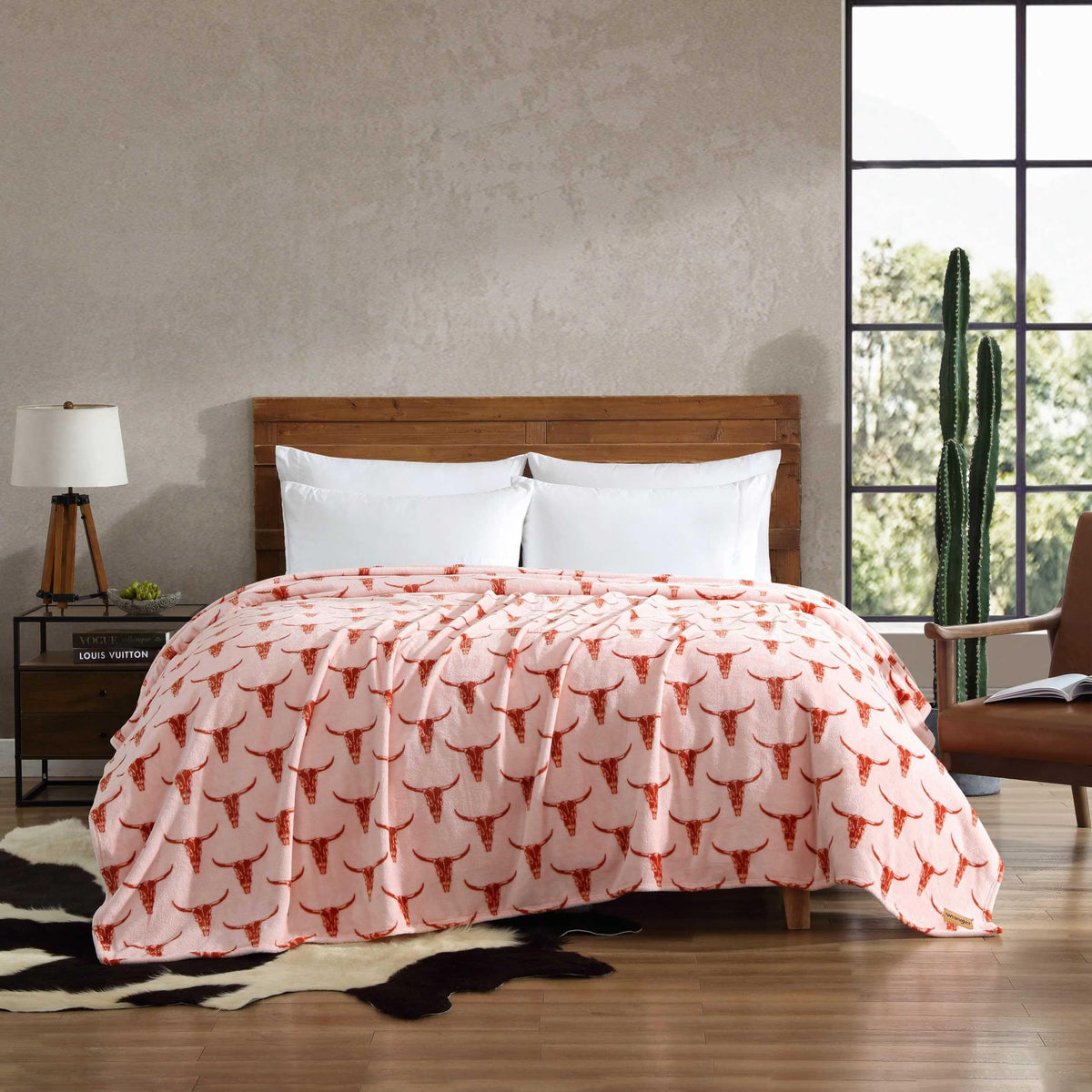 Wrangler - Ultra-Soft Plush Queen Size Blanket for Bed or Couch