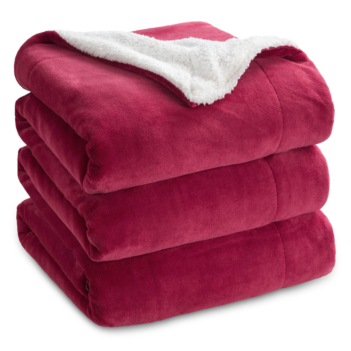 Bedsure GentleSoft Sherpa Fleece Throw Blanket for Couch, Non-Heated, Thick & Warm Cozy Comfort Blanket for Winter Fall, Soft Fuzzy Plush Throw Gifts for Women and Men, Grey, 50x60 Inches
