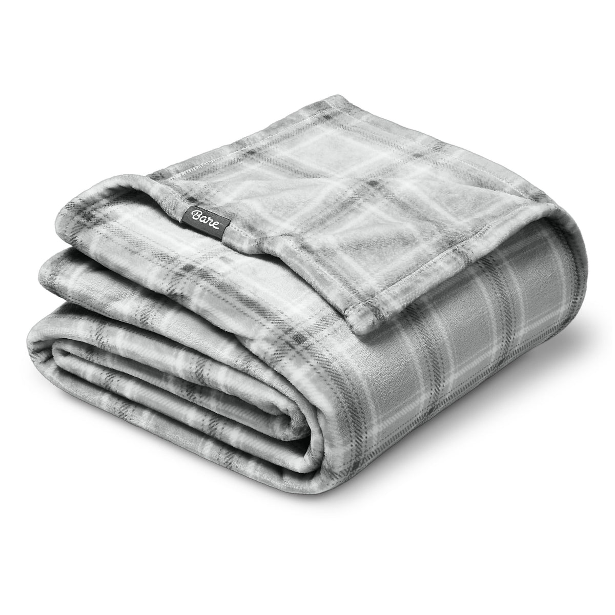 Bare Home Fleece Blanket Luxury Microplush (Full/Queen, Grey)