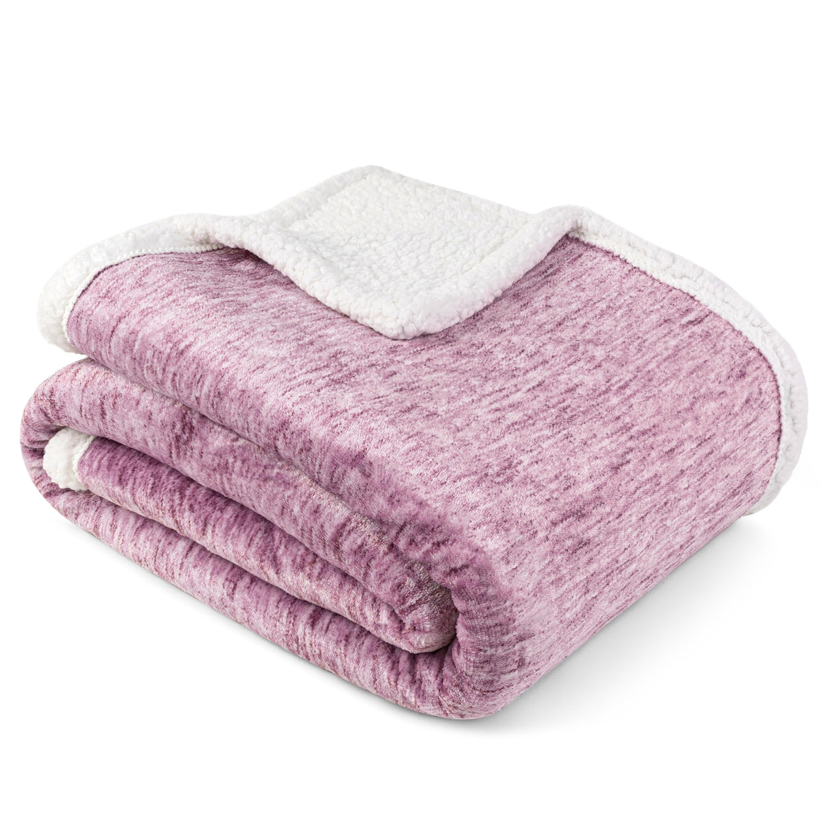 PAVILIA Twin Plaid Sherpa Throw Blanket for Couch Sofa Bed, Taupe, 60x80