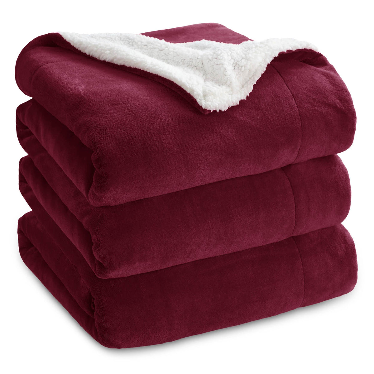 Bedsure GentleSoft Sherpa Fleece Throw Blanket for Couch, Non-Heated, Thick & Warm Cozy Comfort Blanket for Winter Fall, Soft Fuzzy Plush Throw Gifts for Women and Men, Grey, 50x60 Inches