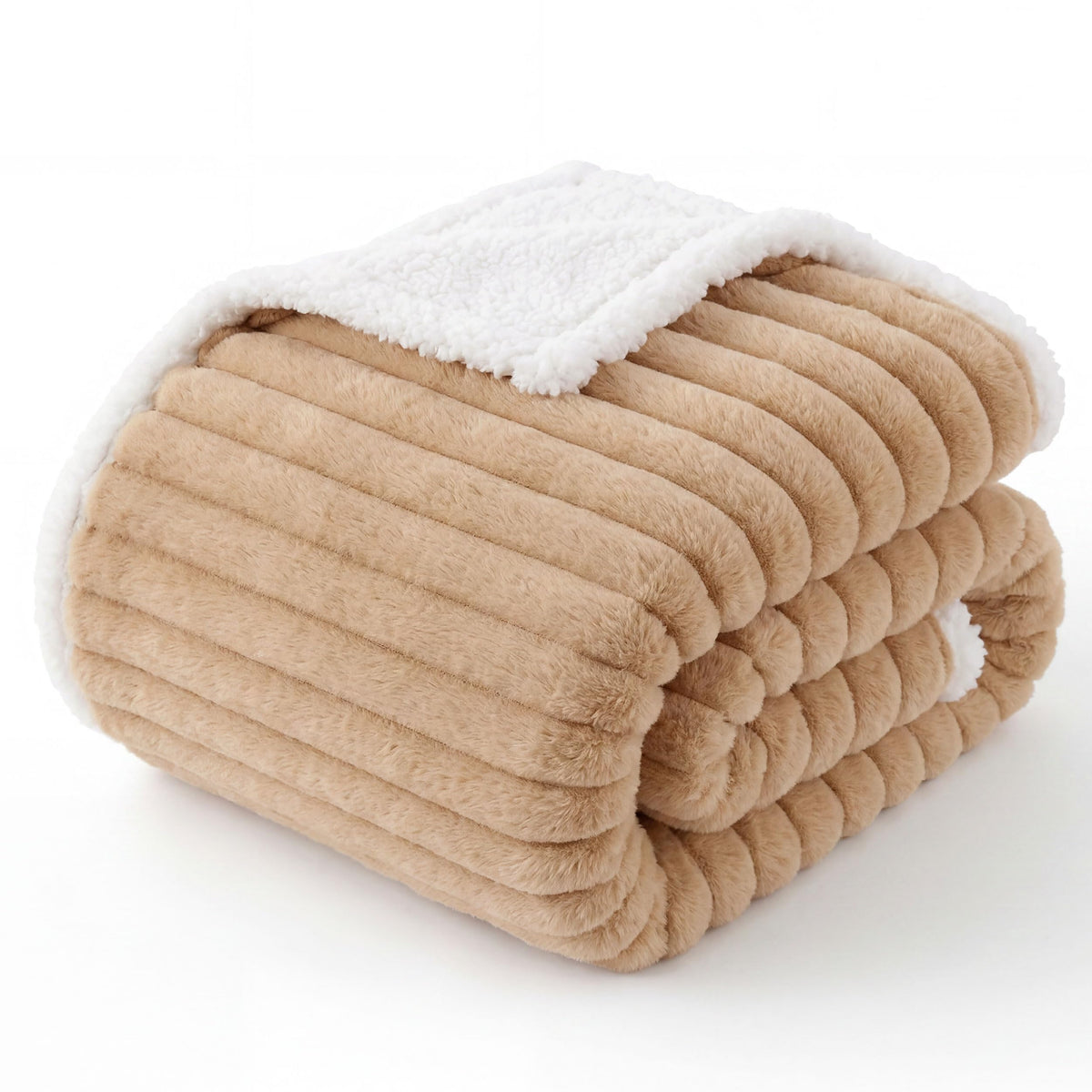 Bedsure ComfyFleece® Waterproof Dog Blankets for Large Dogs,50x60 Cream