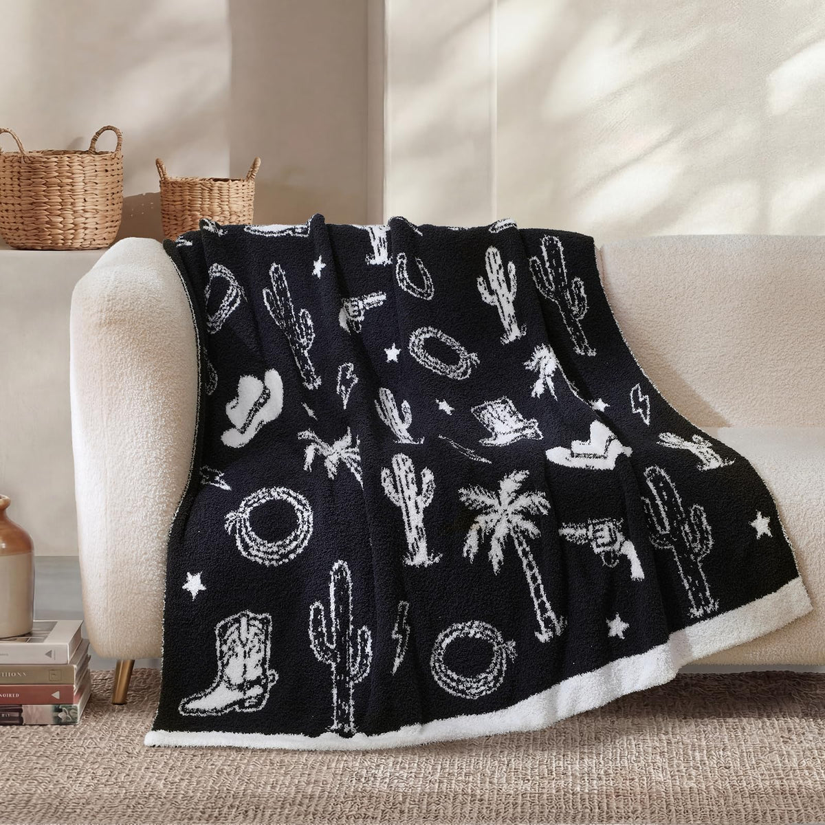 Snuggle Sac Leopard Throw Blanket for Couch Bed Sofa 50x60 inches, Reversible Beige Leopard Blanket Ultra Soft Cozy Blankets for Women Mothers Birthday Gifts
