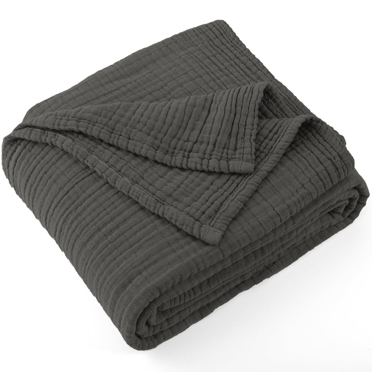 Carriediosa 100% Cotton Muslin Throw Blanket 108x 90 Summer Gauze for Adult