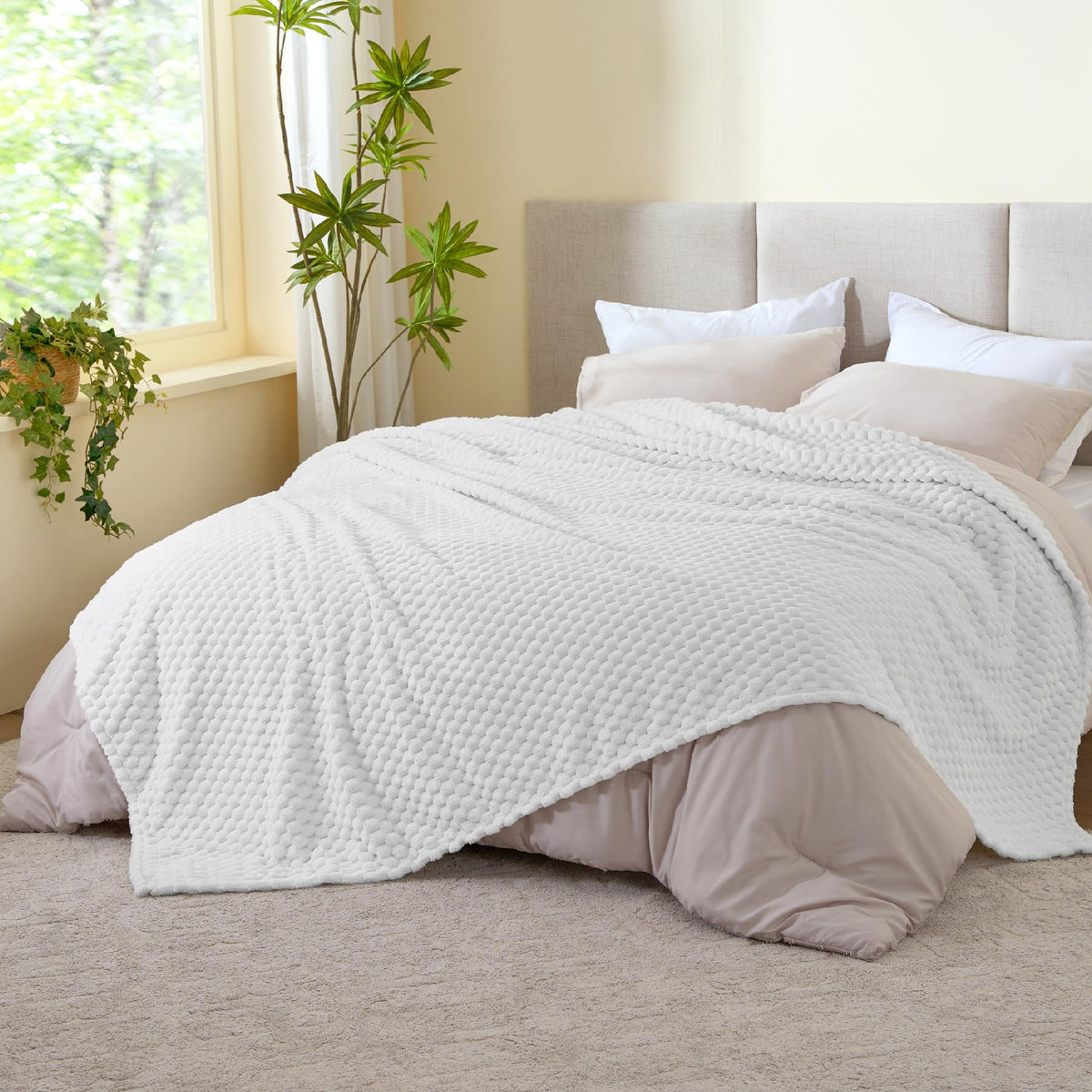 BEDELITE Pink Throw Blanket for Couch, Soft Cozy Gifts for Women, 50 * 60