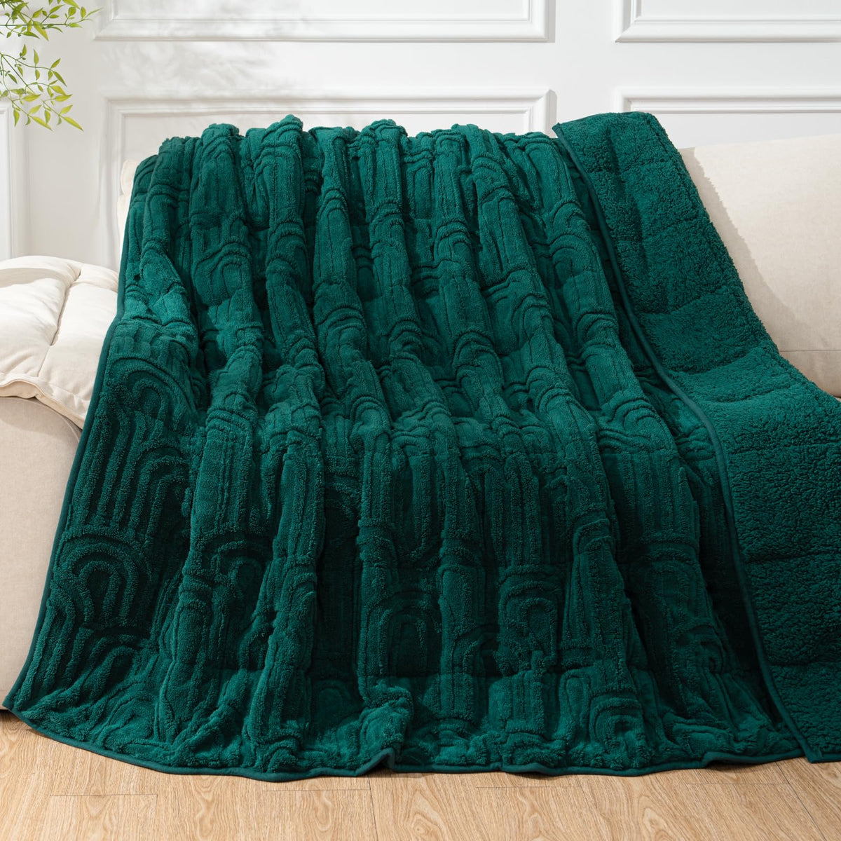 Cottonblue Pink Weighted Blanket Queen Size 15lbs for Adults 60x80in Soft