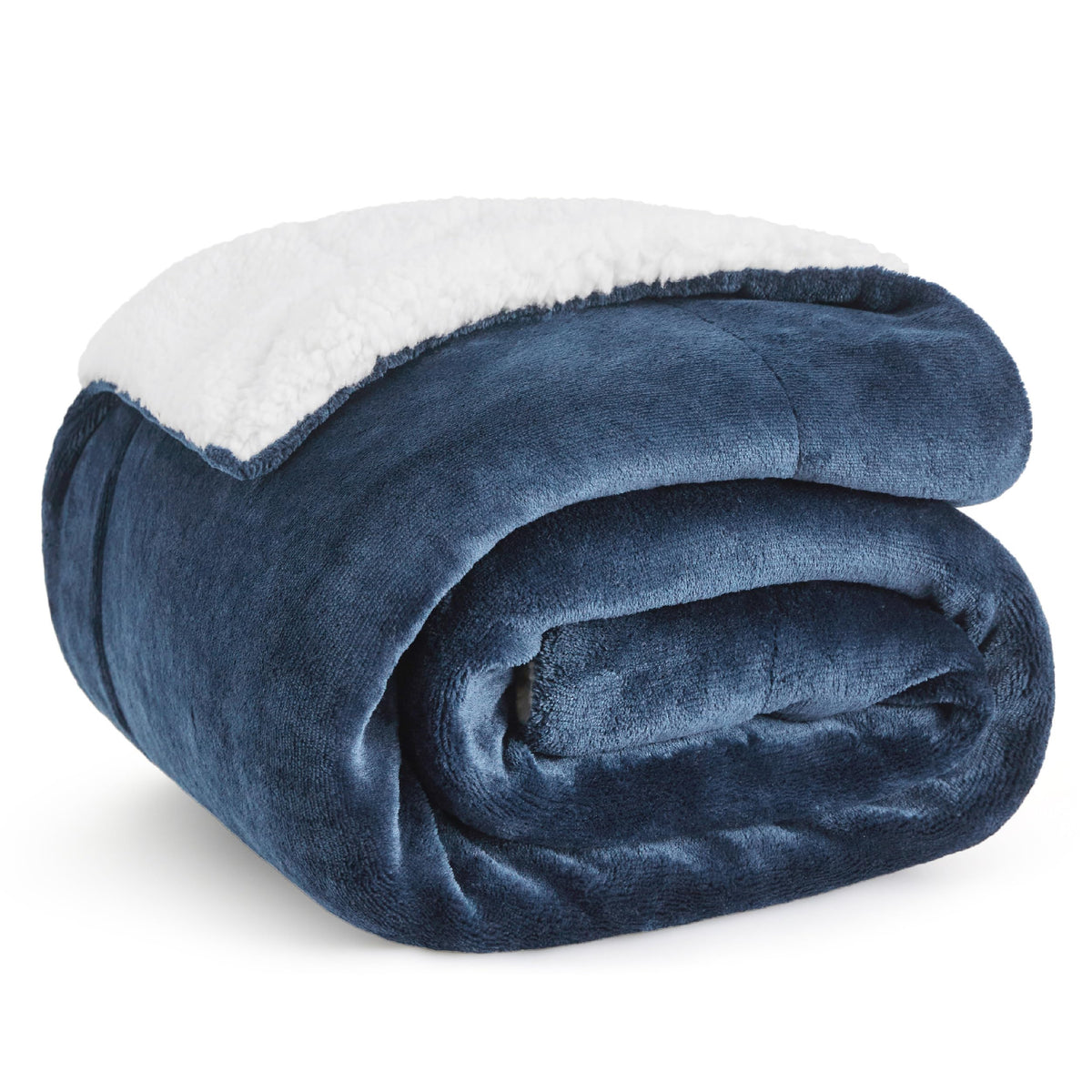 Bedsure GentleSoft Sherpa Fleece Throw Blanket for Couch, Non-Heated, Thick & Warm Cozy Comfort Blanket for Winter Fall, Soft Fuzzy Plush Throw Gifts for Women and Men, Grey, 50x60 Inches