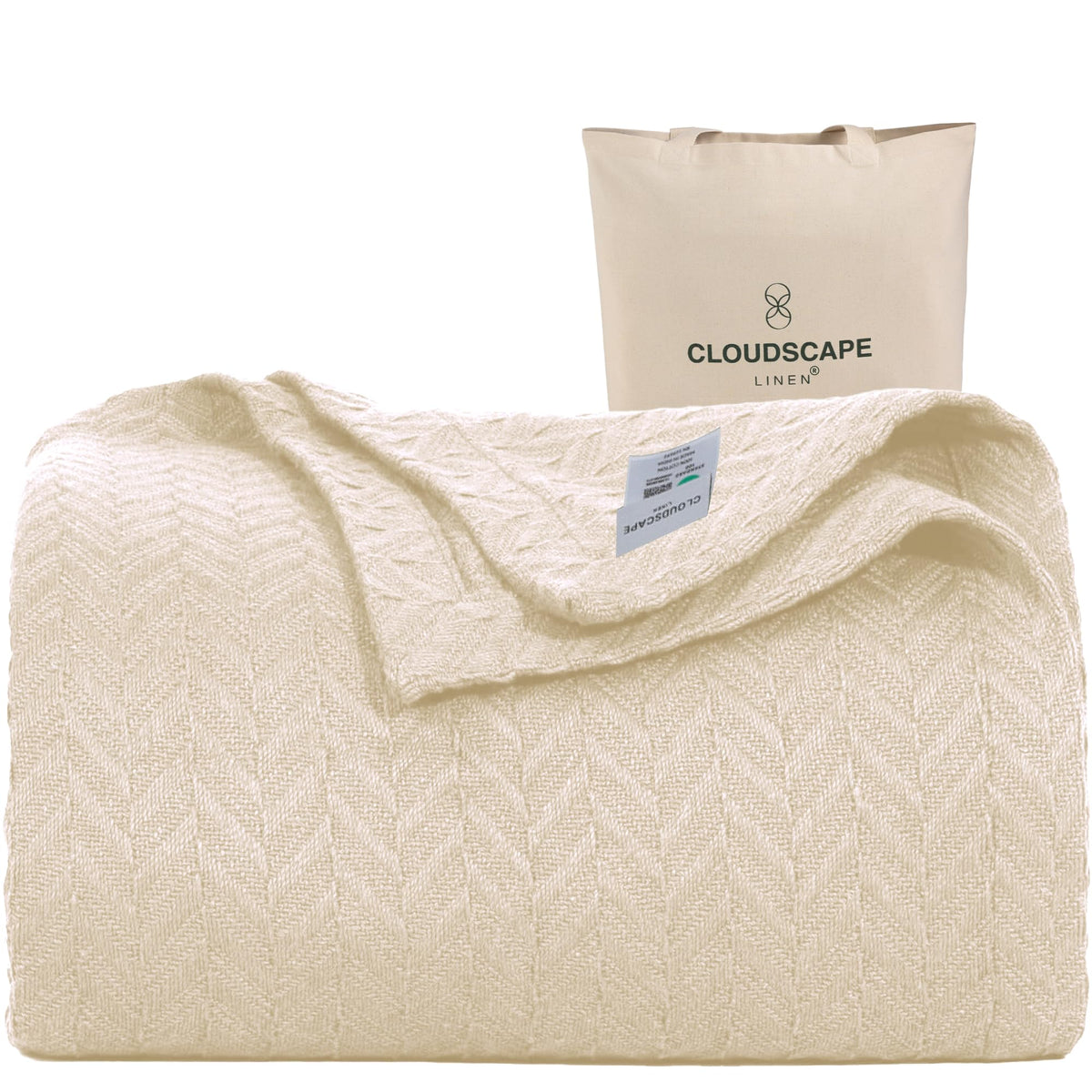 CSL Cotton Blanket King, Cooling Summer Blanket, Durable,108"x92",Dark Grey
