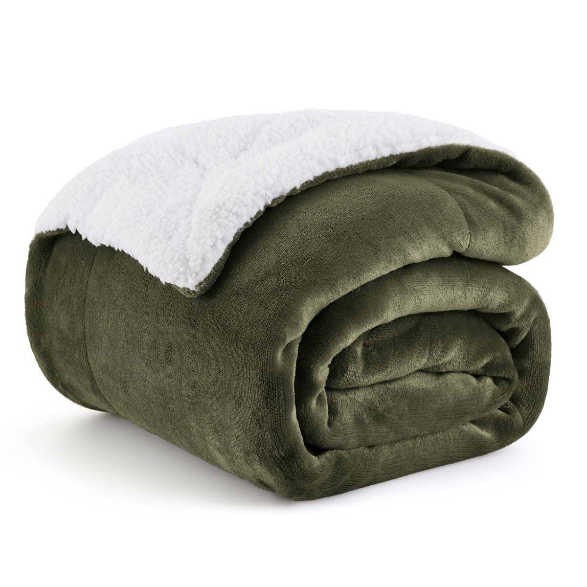 Bedsure GentleSoft Sherpa Fleece Throw Blanket for Couch, Non-Heated, Thick & Warm Cozy Comfort Blanket for Winter Fall, Soft Fuzzy Plush Throw Gifts for Women and Men, Grey, 50x60 Inches