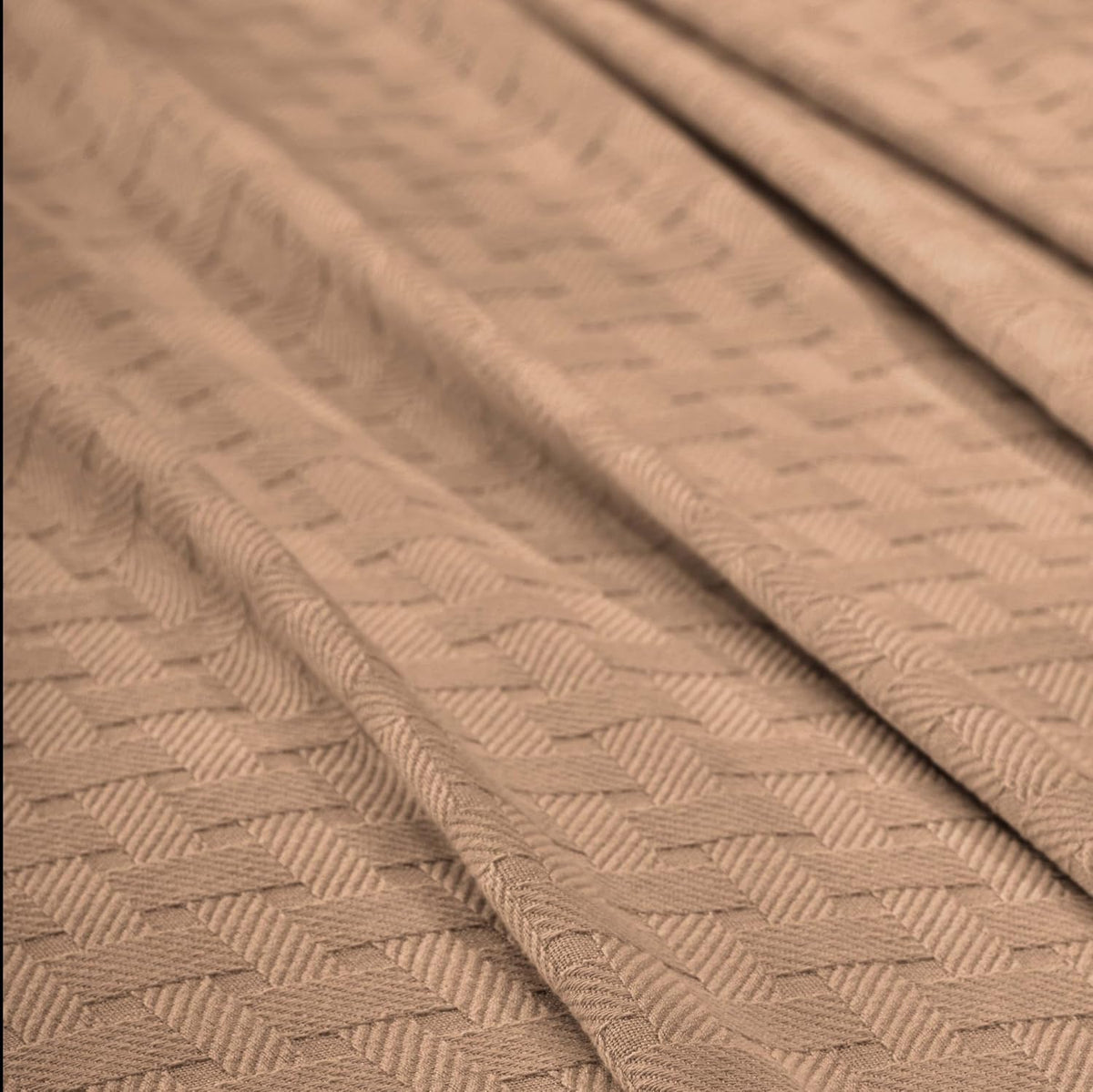 SUPERIOR Cotton Blanket Breathable All Season Comfy Bedding, King, Taupe