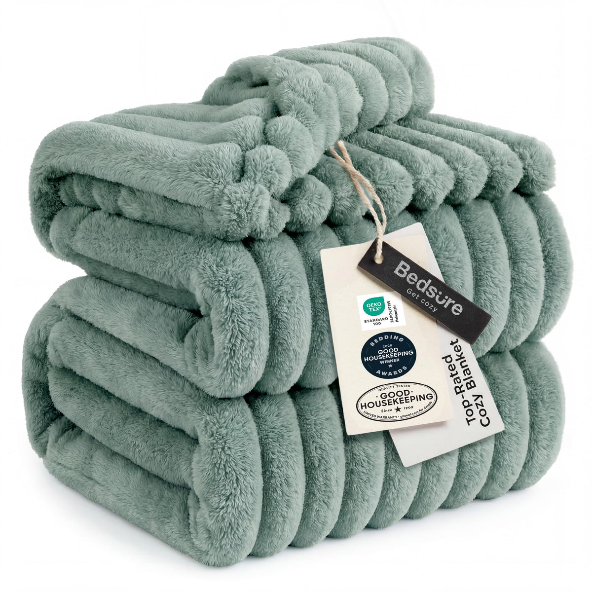 Bedsure GentleSoft White Throw Blanket for Couch - Halloween Fall Decorations for Home Living Room Decor, Cozy Fleece Fall Blanket for Sofa, Birthday Gifts for Women Mom Her, Off White, 50x60 Inches