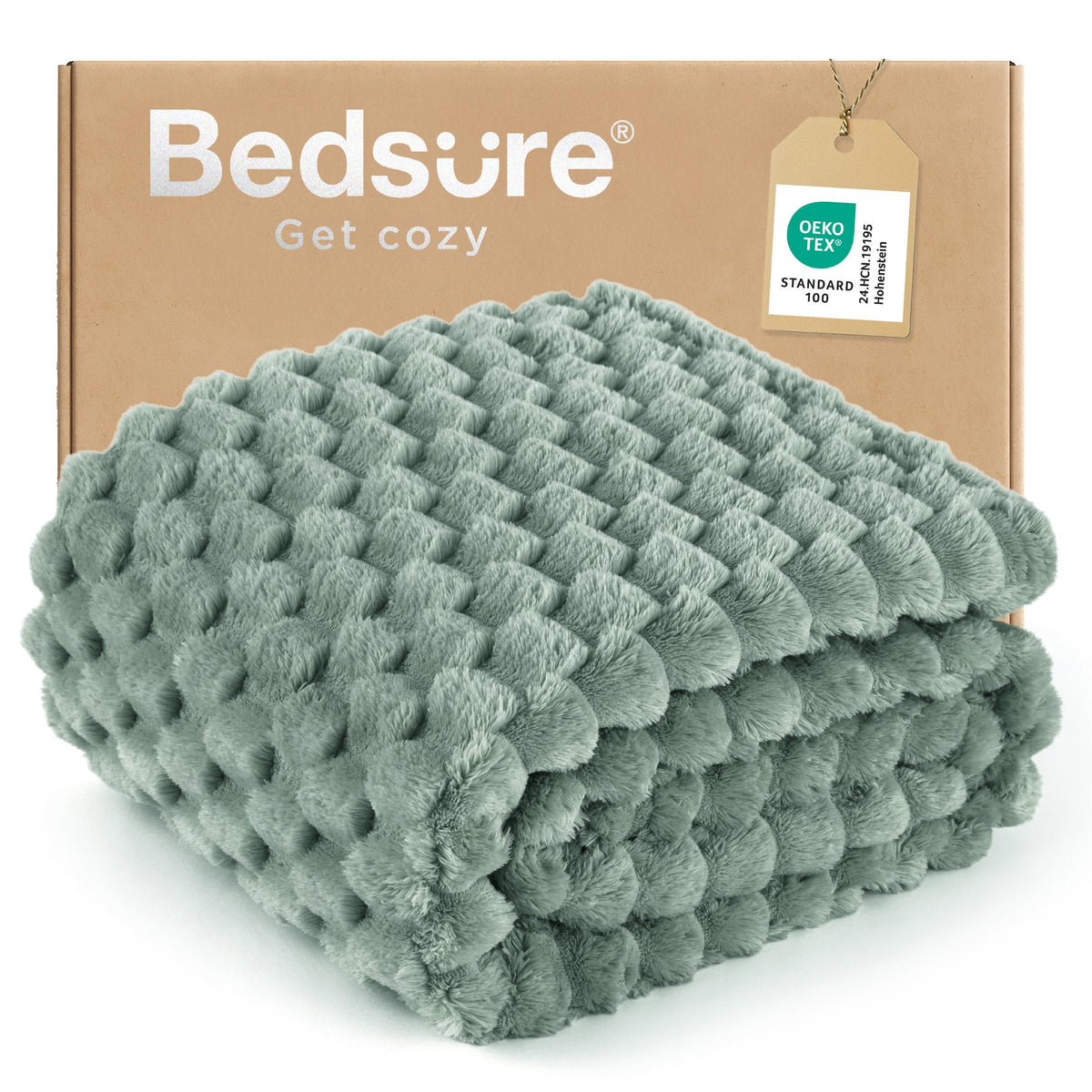 Bedsure Pink Throw Blanket for Couch - 350GSM Fluffy Plush Bubble Blanket for Bed Home Room Decor, GentleSoft Cute Fleece Soft Cozy Gifts for Women Girls, 50x60 Inches