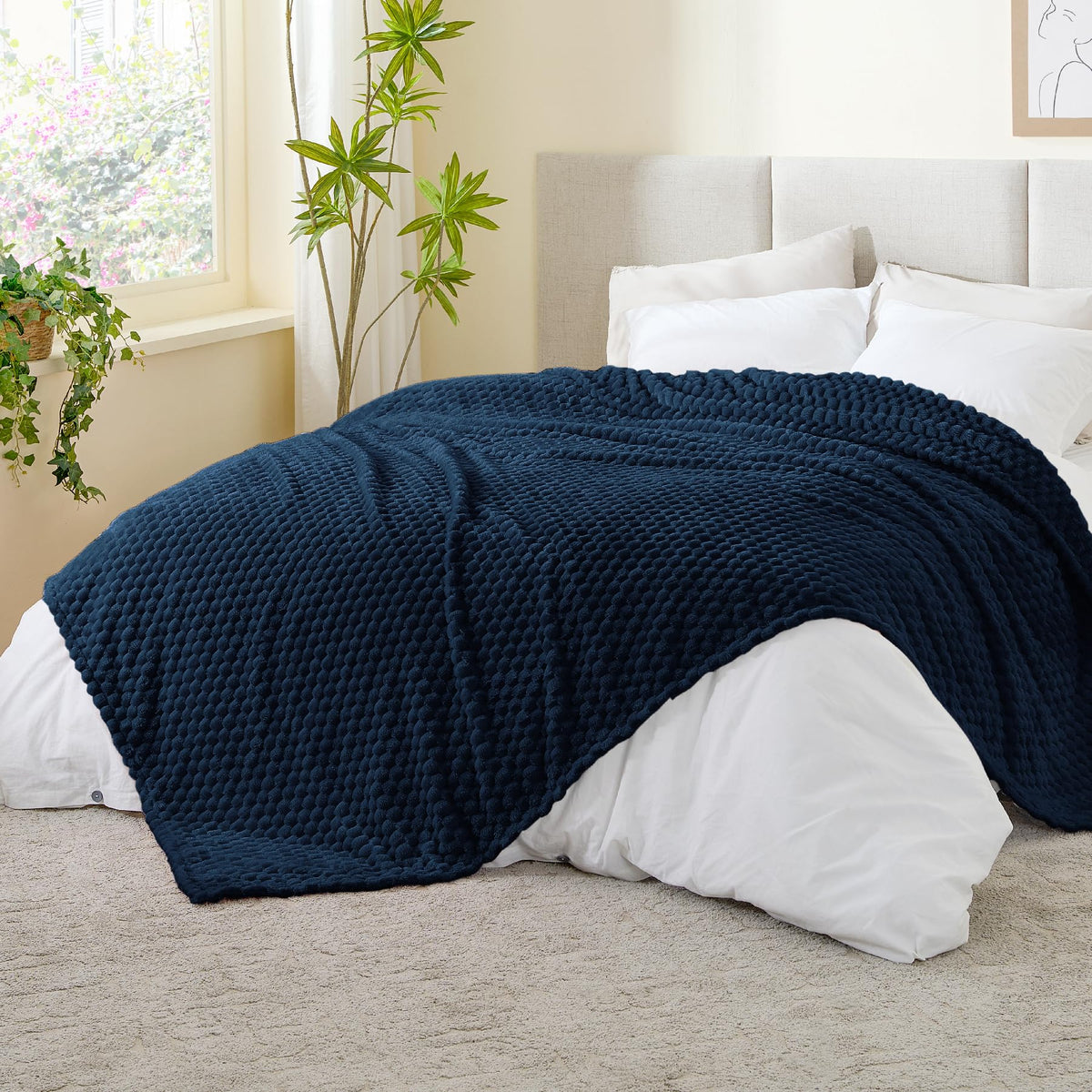 BEDELITE Pink Throw Blanket for Couch, Soft Cozy Gifts for Women, 50 * 60