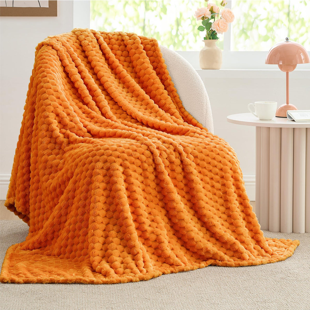 BEDELITE Pink Throw Blanket for Couch, Soft Cozy Gifts for Women, 50 * 60