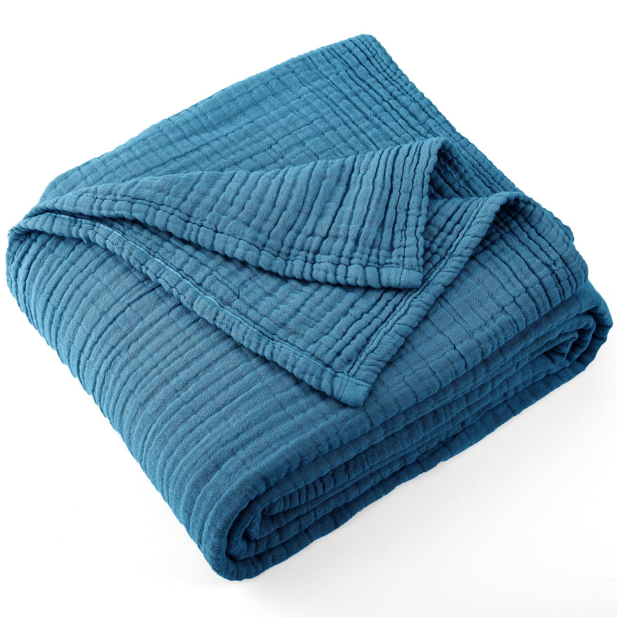 Carriediosa 100% Cotton Muslin Throw Blanket 108x 90 Summer Gauze for Adult