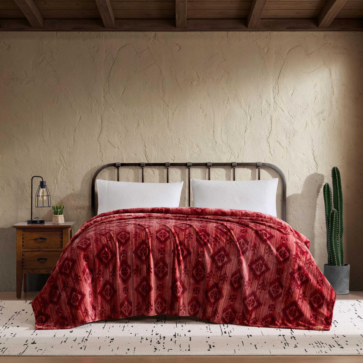 Wrangler - Ultra-Soft Plush Queen Size Blanket for Bed or Couch