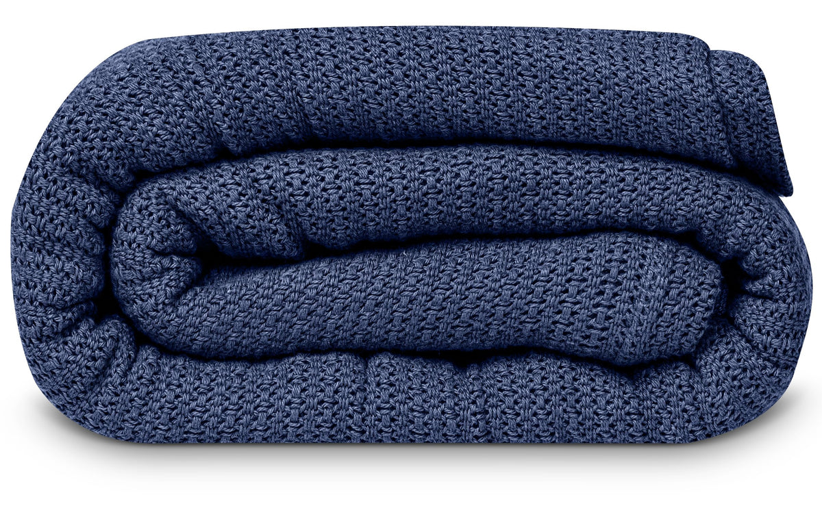 Linteum 100% Cotton Open-Cell Leno Weave Blanket — Breathable All Season — Queen 90x90 — Rose