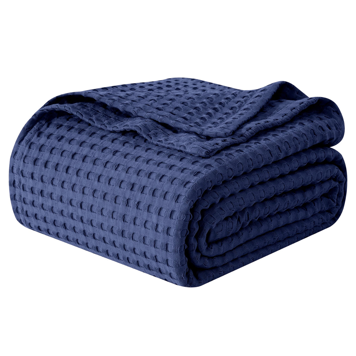 Elegant Comfort Premium 100% Cotton Waffle Blanket - Lightweight Breathable Waffle Weave Bed Blanket - Soft and Warm All Season Blanket for Couch, Sofa and Bed, King Size 90x108 Inches, Linen