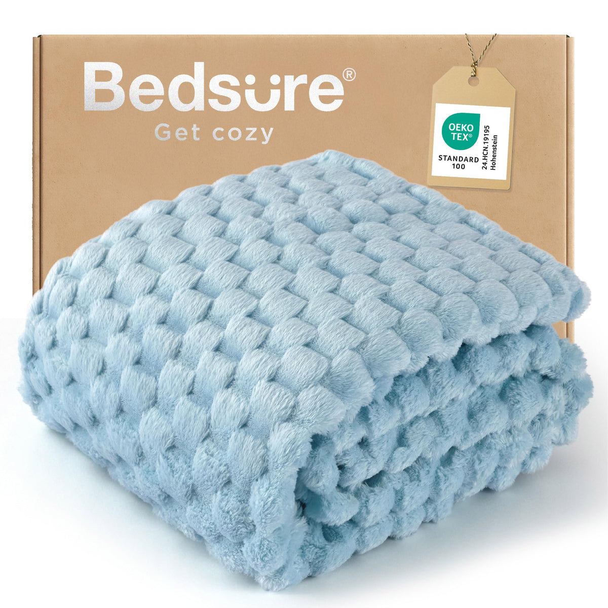 Bedsure Pink Throw Blanket for Couch - 350GSM Fluffy Plush Bubble Blanket for Bed Home Room Decor, GentleSoft Cute Fleece Soft Cozy Gifts for Women Girls, 50x60 Inches